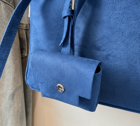Suede Handbag
