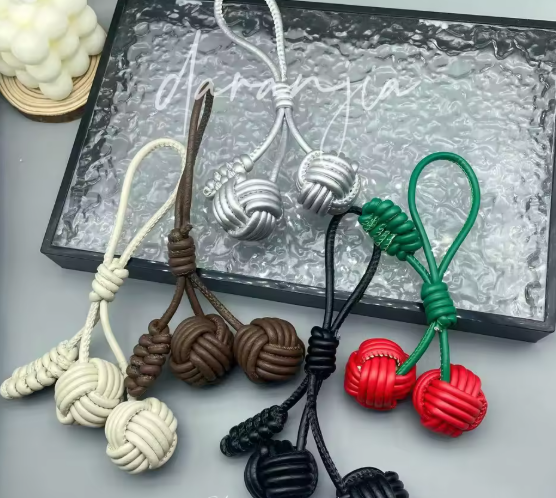 Cute Woven Ball Bag Decoration