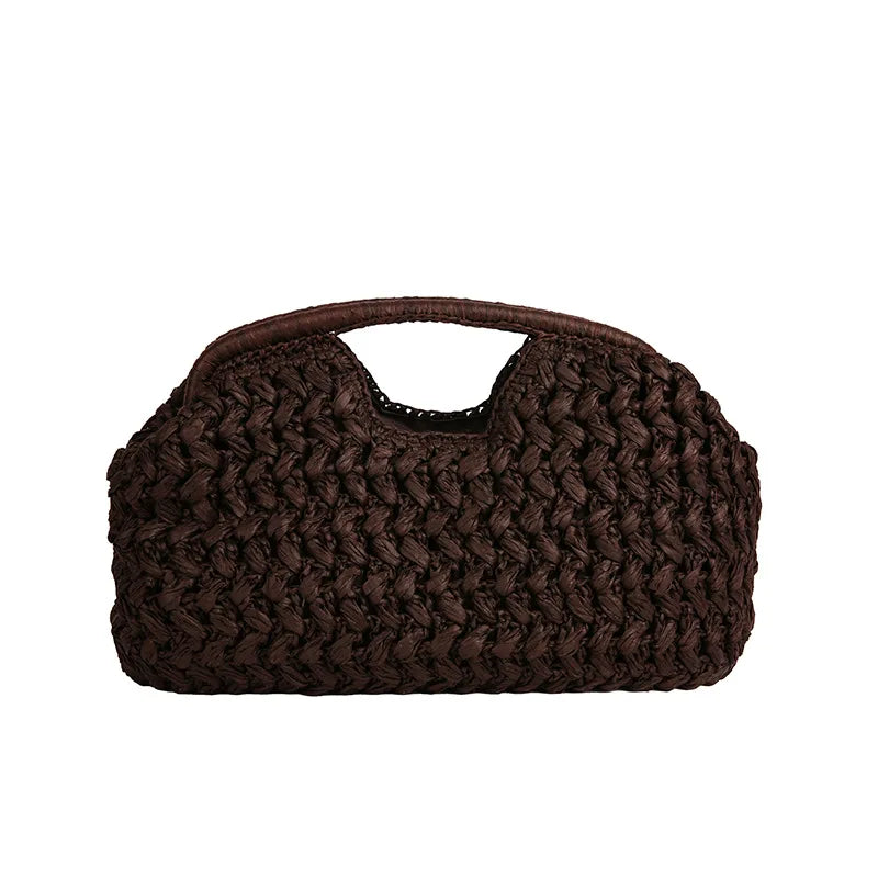 Roomy Straw Clutch