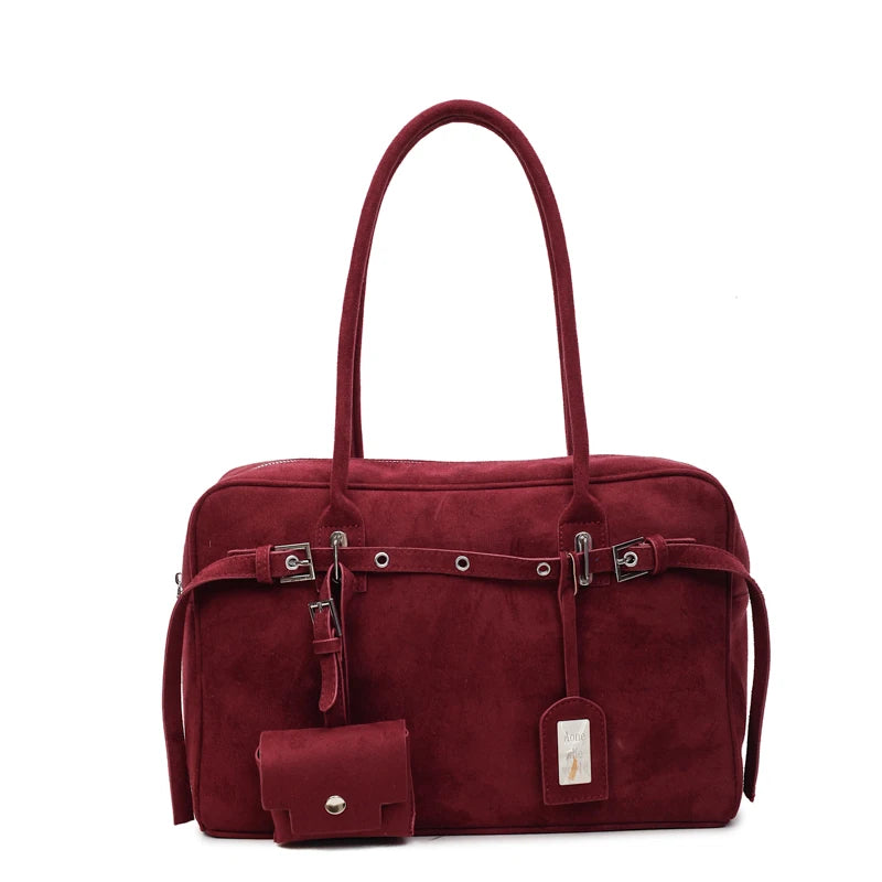 Suede Handbag