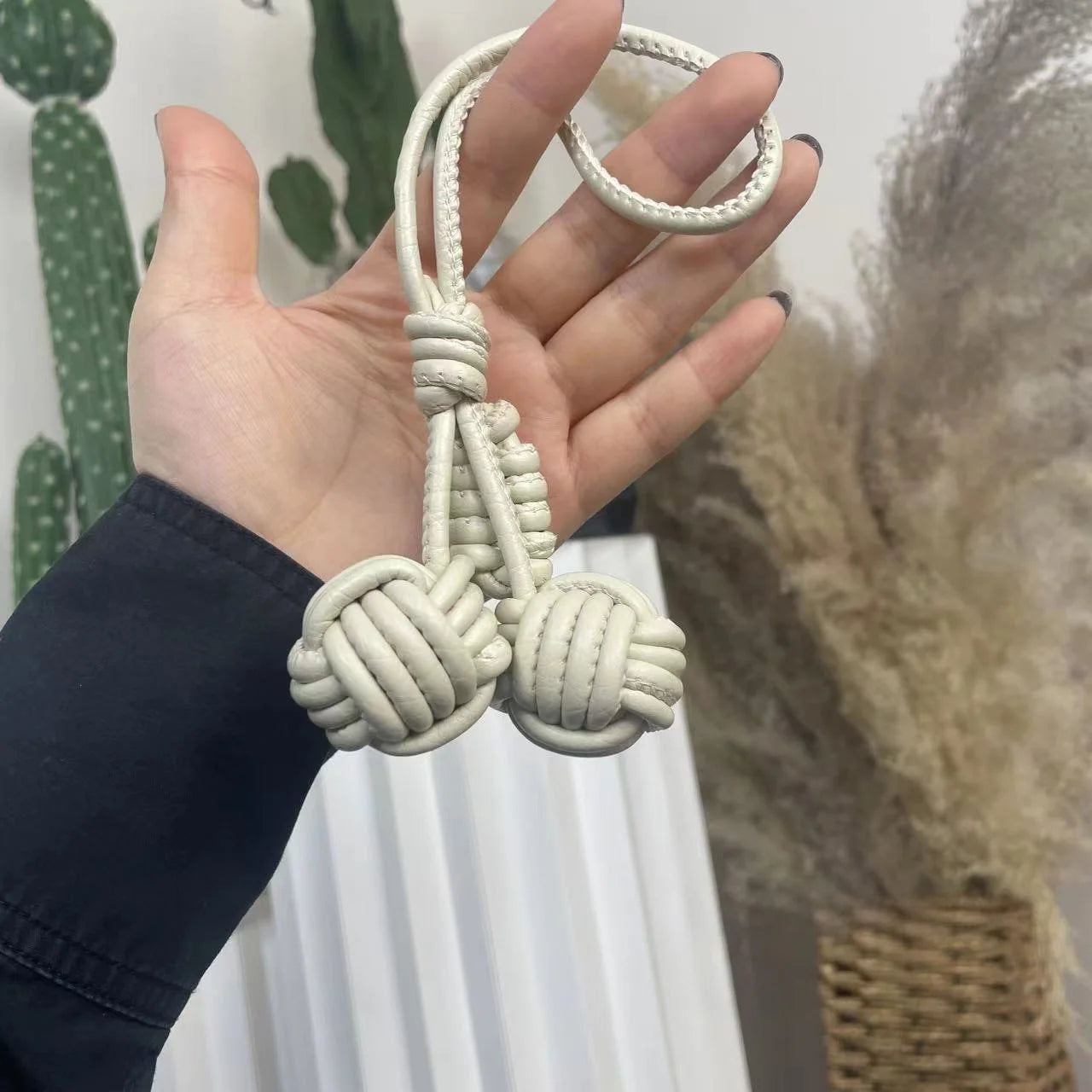 Cute Woven Ball Bag Decoration