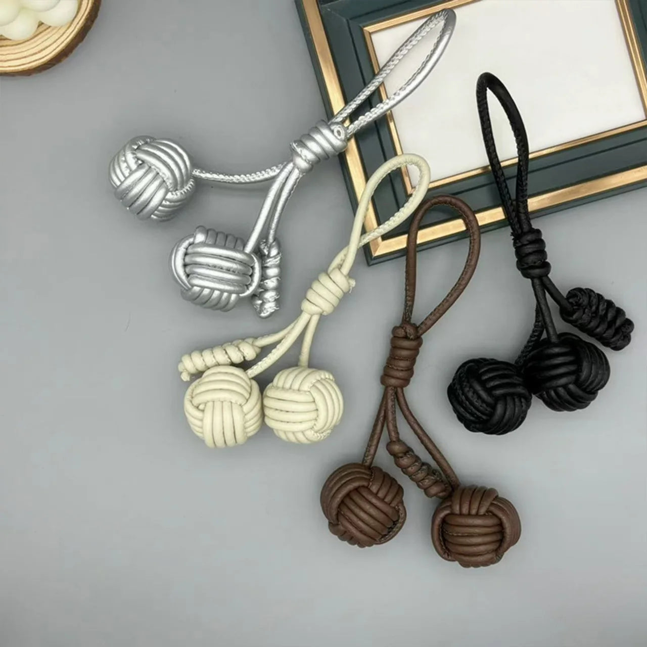 Cute Woven Ball Bag Decoration