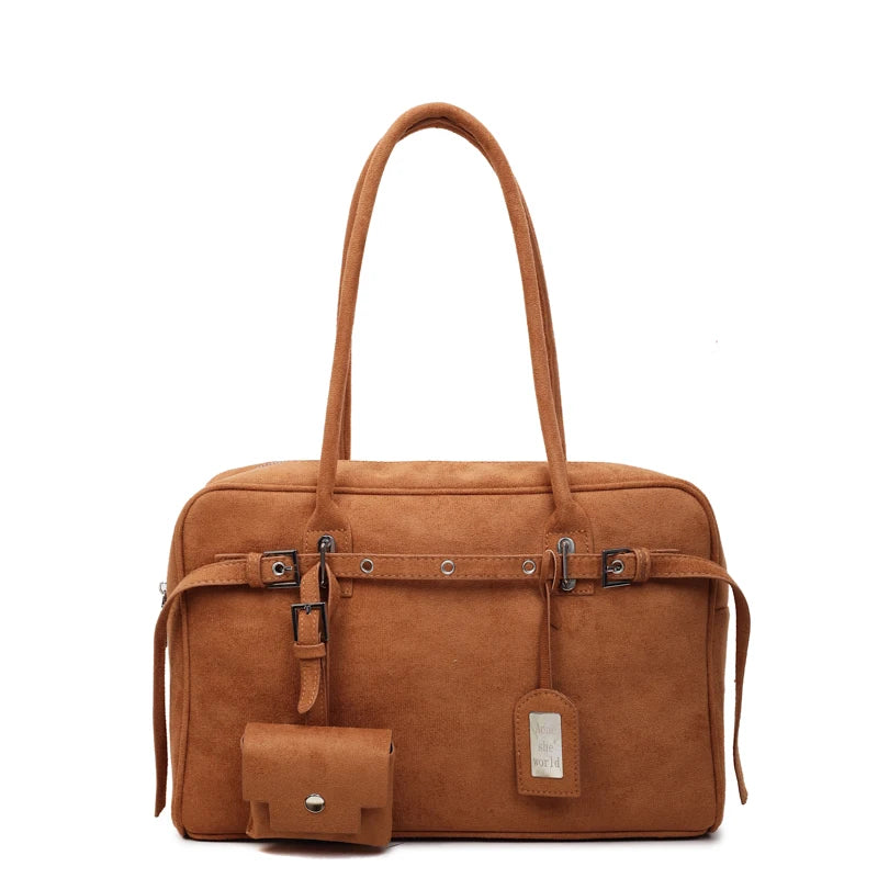 Suede Handbag