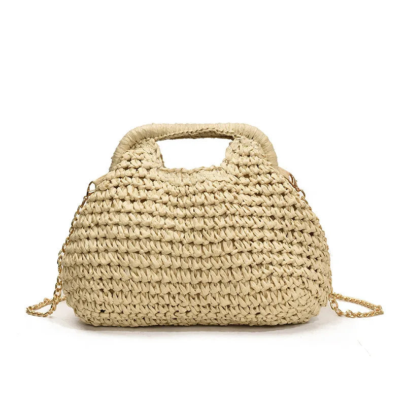 Roomy Straw Clutch